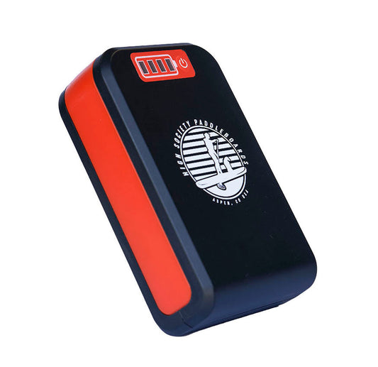 Electric sup pump battery angled view