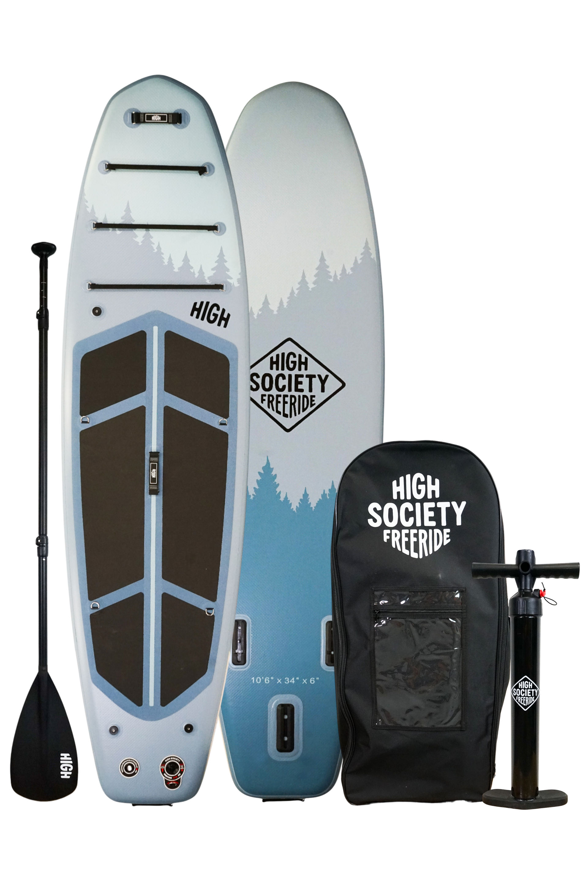 Timberline Inflatable Paddle Board – HighSociety Freeride Company