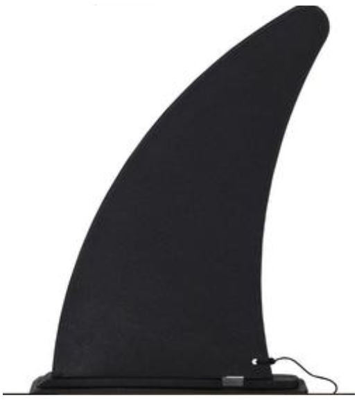 9 inch isup fin with tethered clip