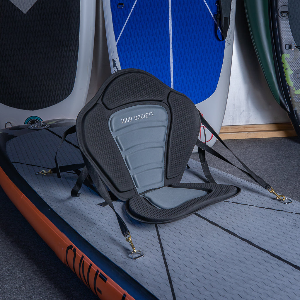 Front of kayak seat attached to SUP