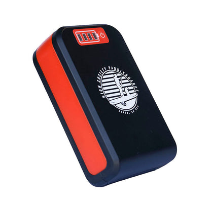 Electric sup pump battery angled view