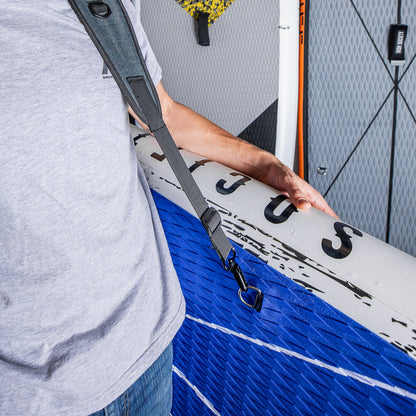 Details of sup shoulder strap attachment